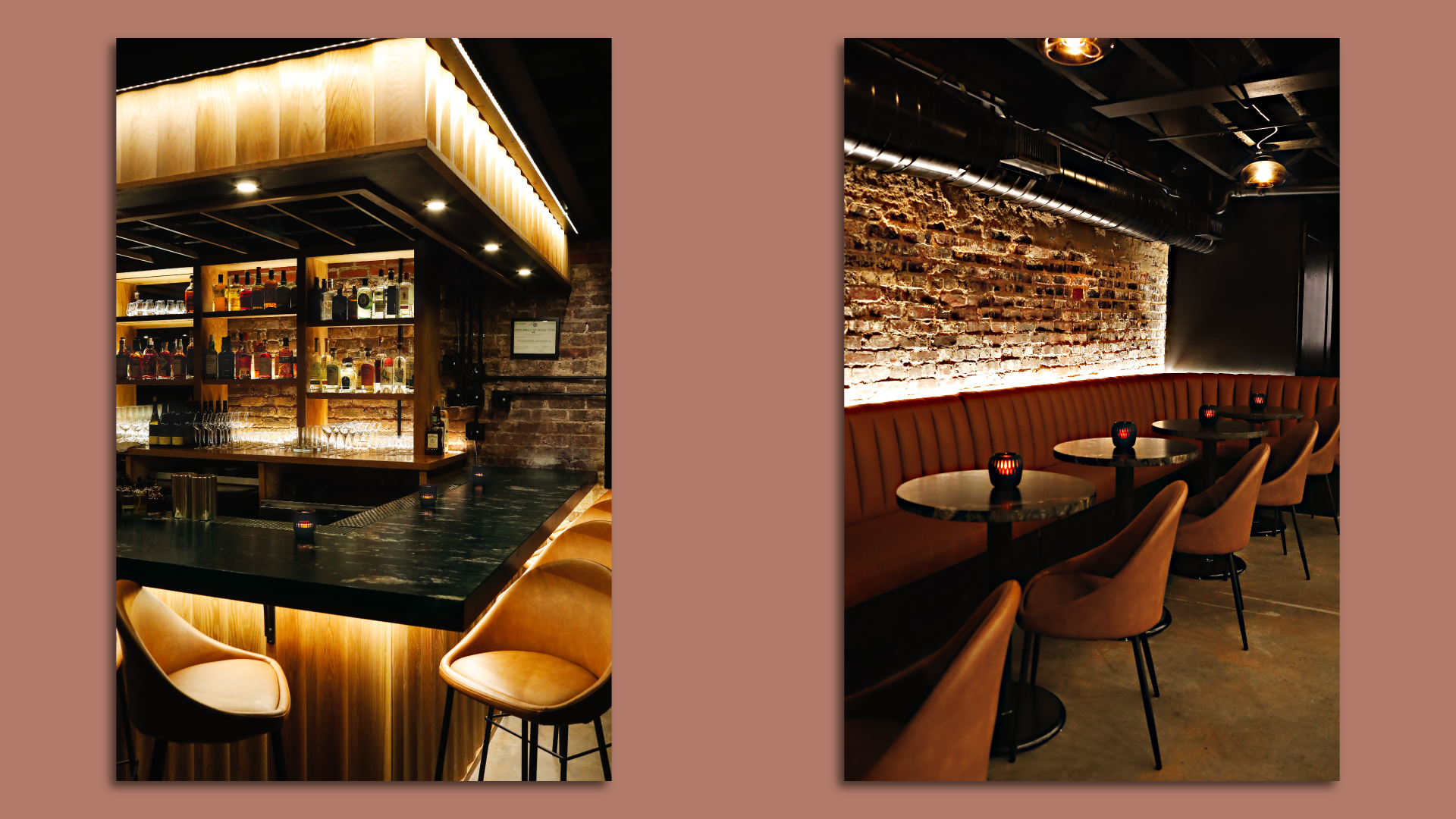 The inside of Sous Terre, an underground bar in Raleigh