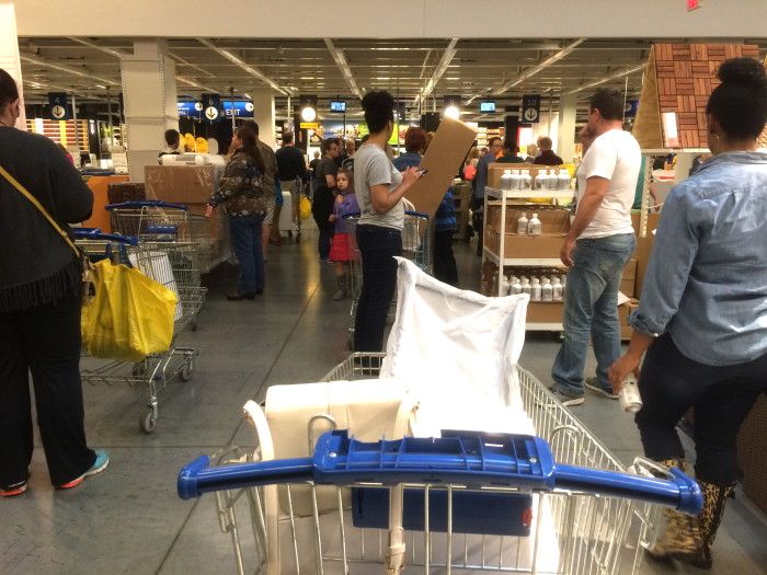 ikea checkout line