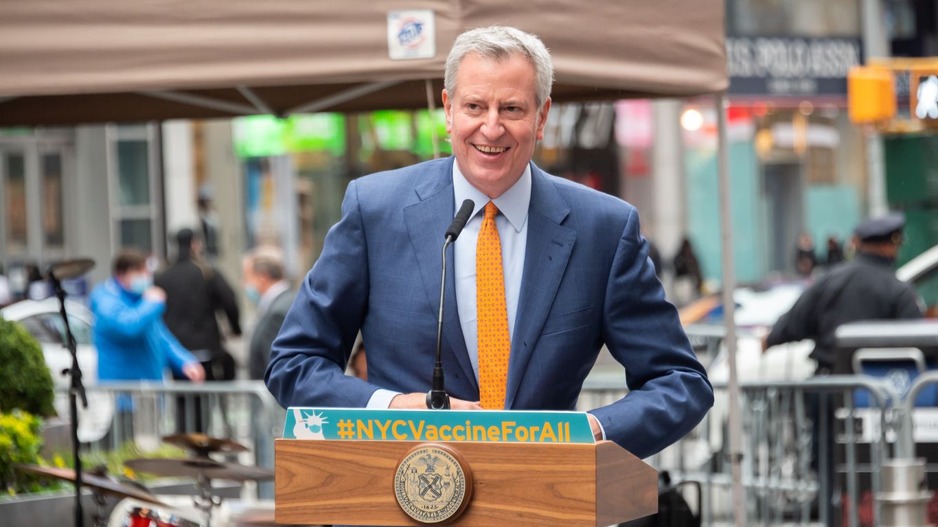 De Blasio says New York City plans to "fully reopen" on July 1