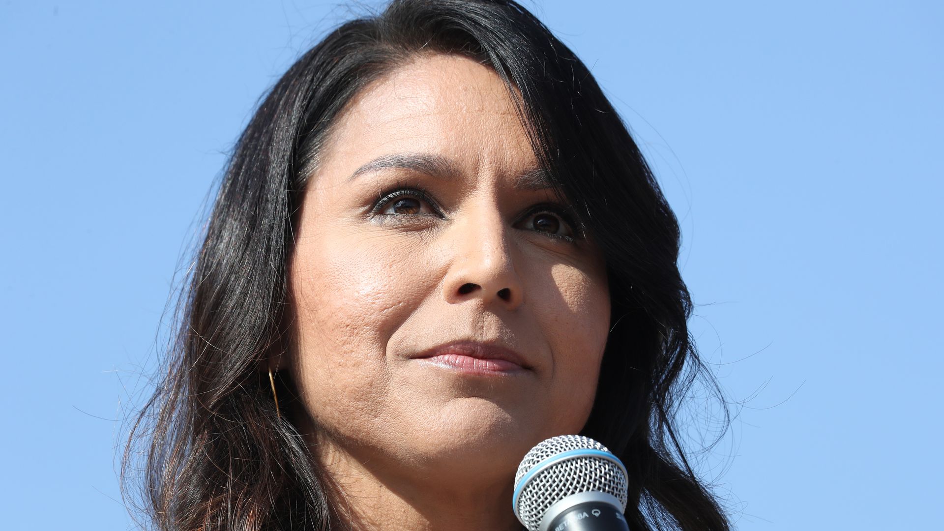 A close-up of Tulsi Gabbard.