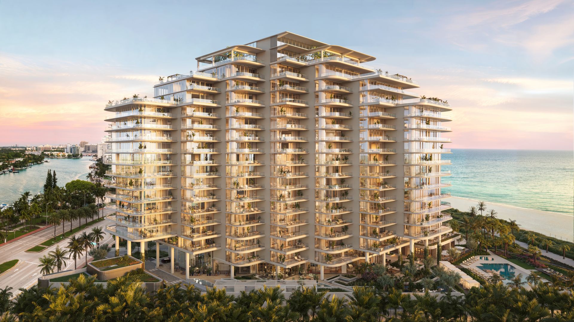 A rendering of the Perigon Miami Beach.