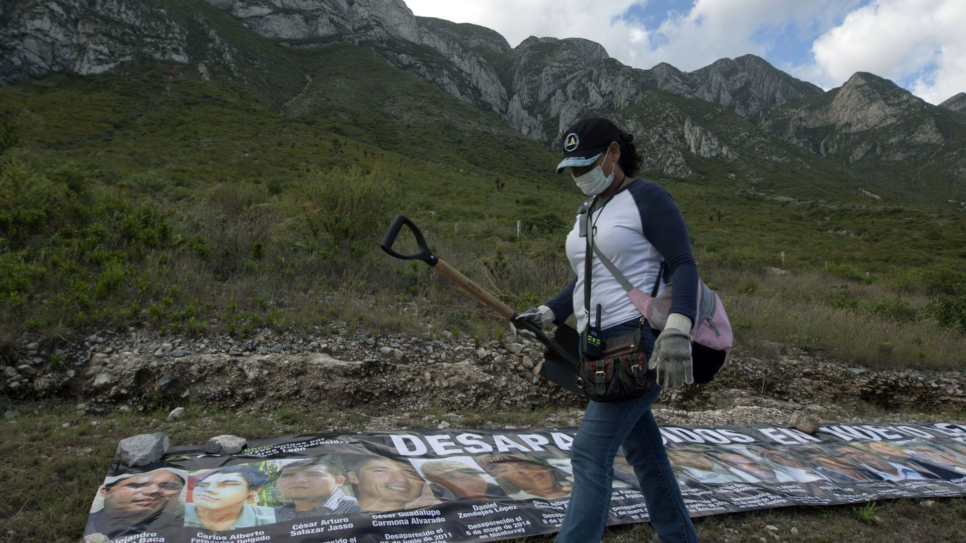 Relative and activist searches for disappeared family members