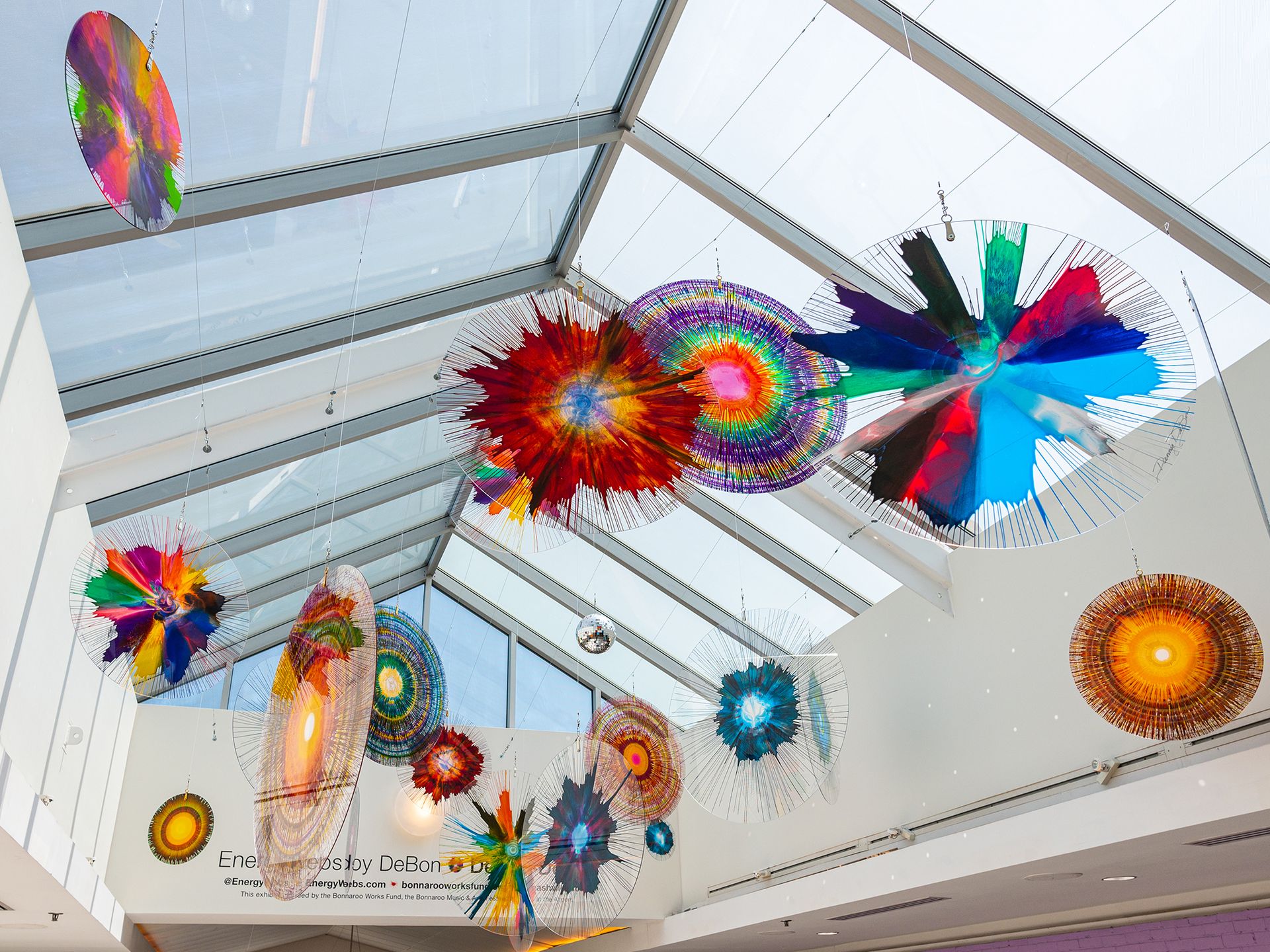 New Bonnaroo-themed skylight art displayed at the Nashville