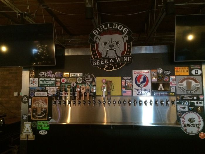 taps bulldog beer and wine south end