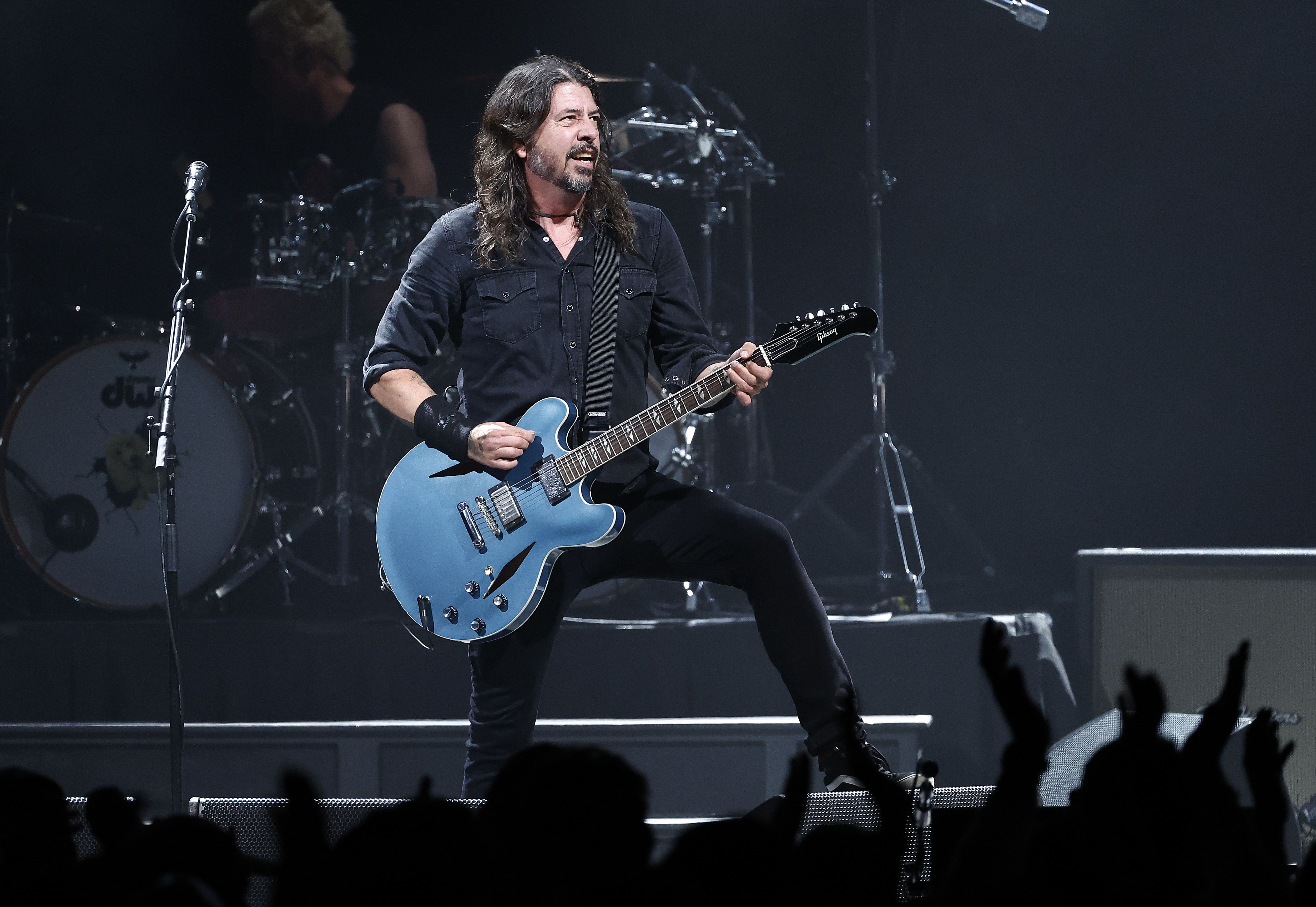  Dave Grohl of Foo Fighters performs at the Power to the Patients concert at The Anthem on March 05, 2024 in Washington, DC. (Photo by Paul Morigi/Getty Images)