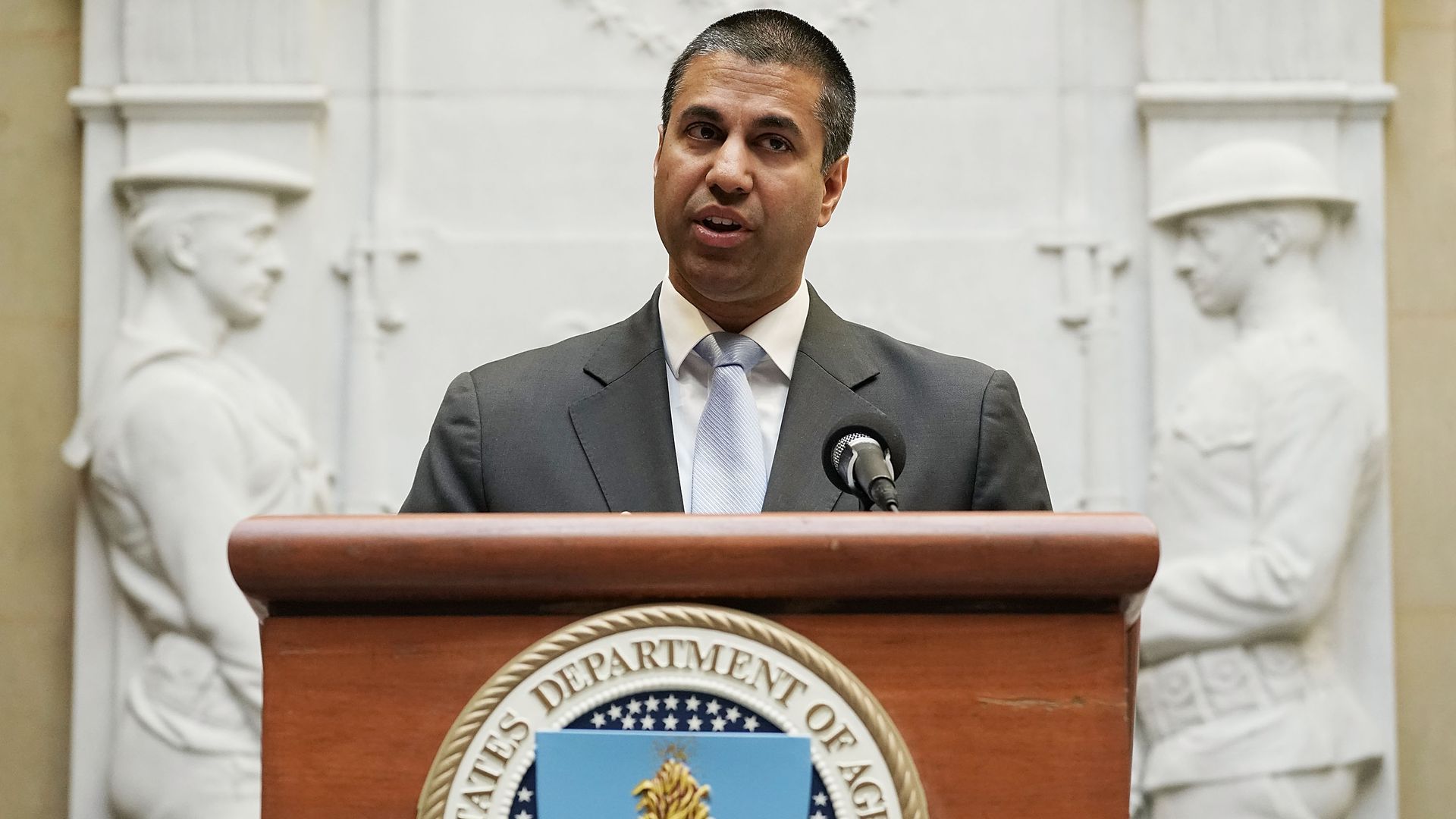 FCC Chairman Ajit Pai speaks at a rural connectivity forum 