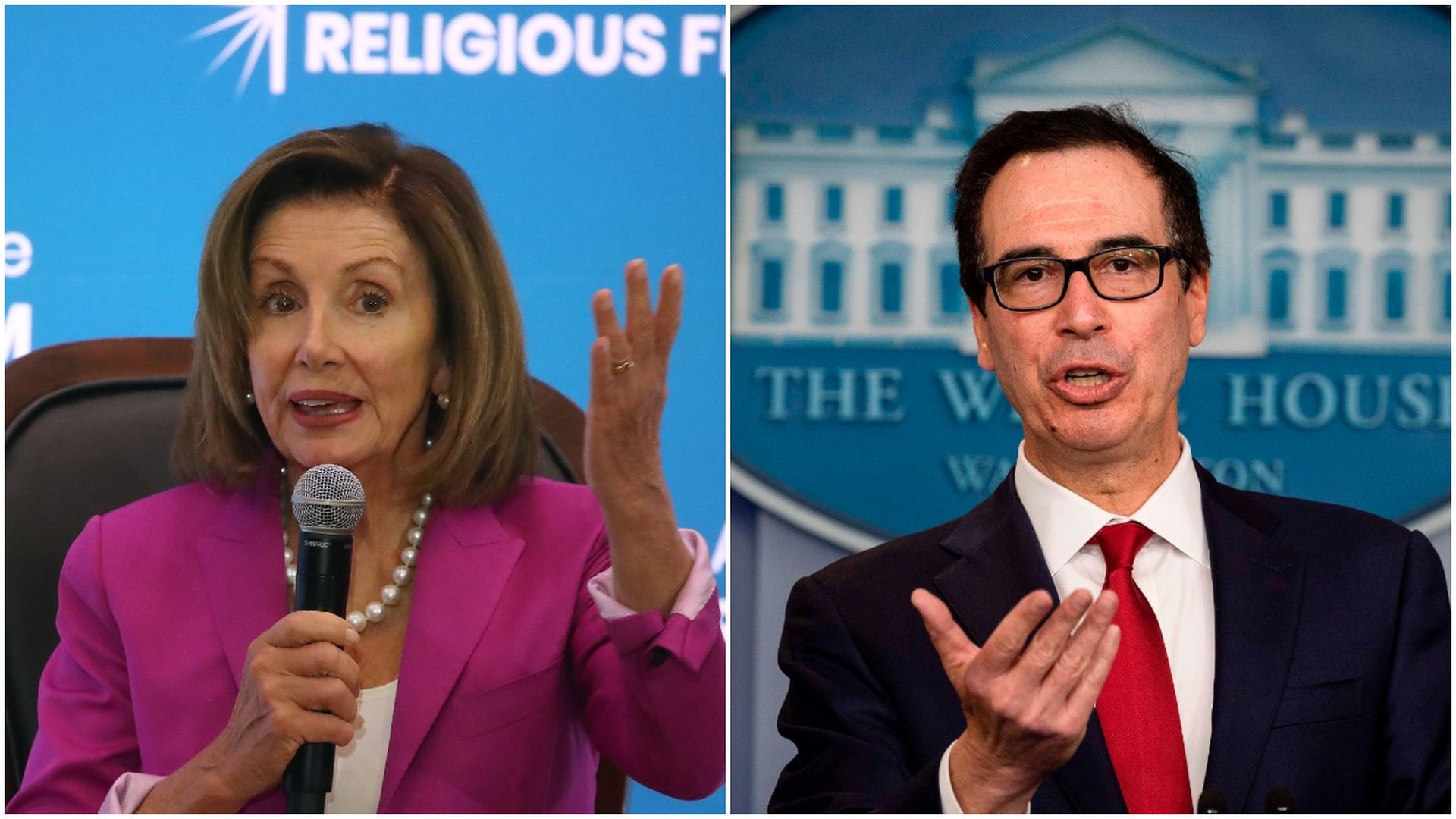 Pelosi and Steven Mnuchin