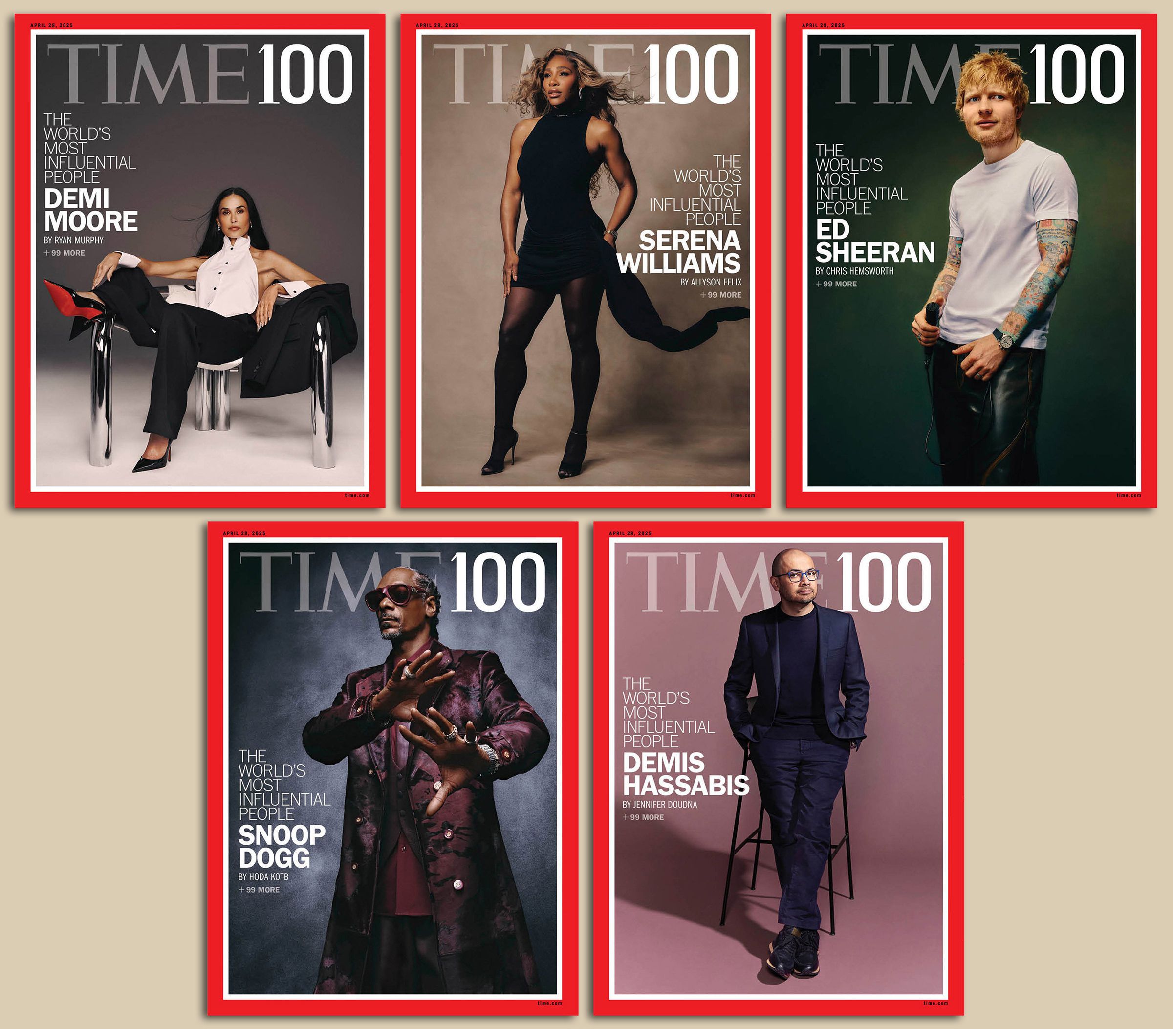 Five covers from the TIME100