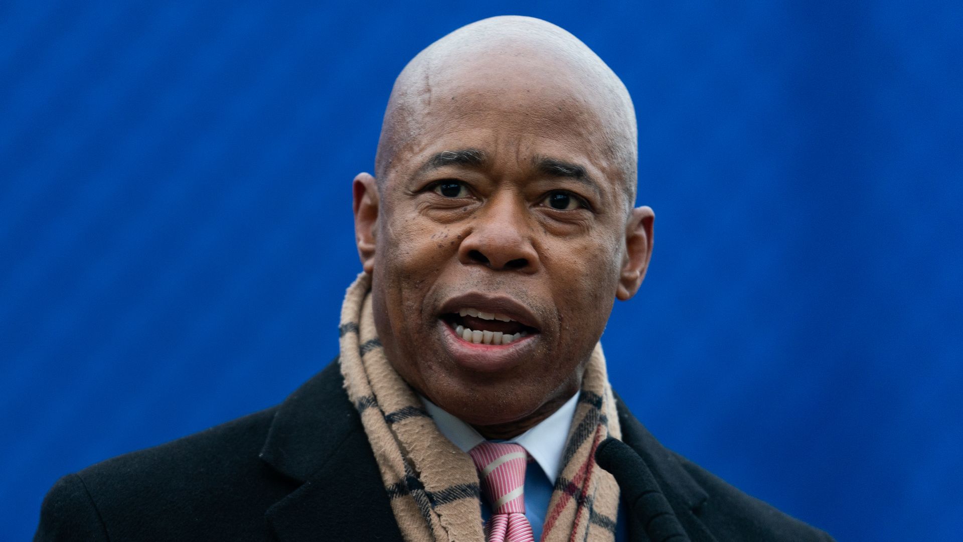Photo of Eric Adams speaking