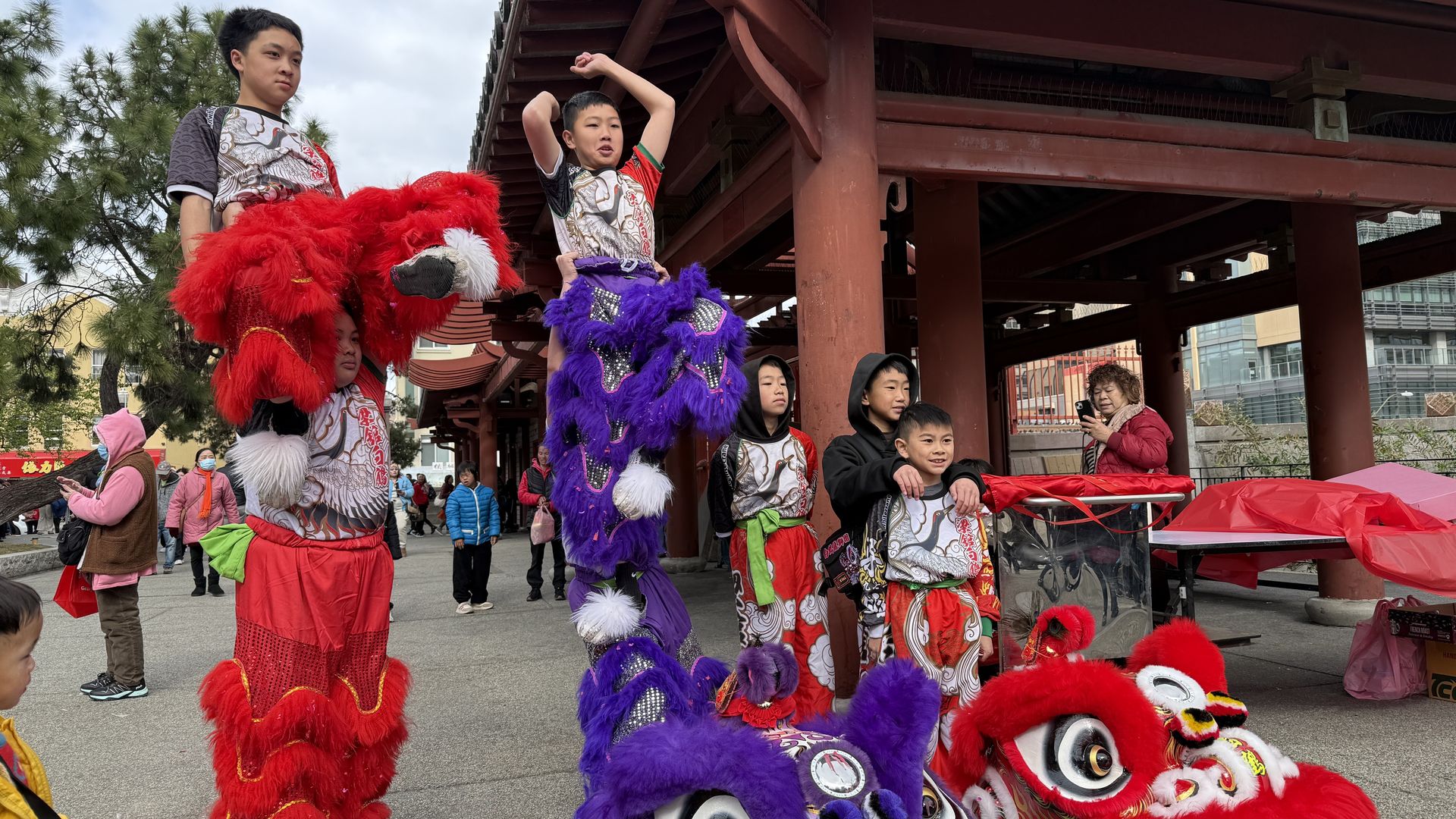 Children in San Francisco's Chinatown celebrate the 2025 Lunar New Year. 