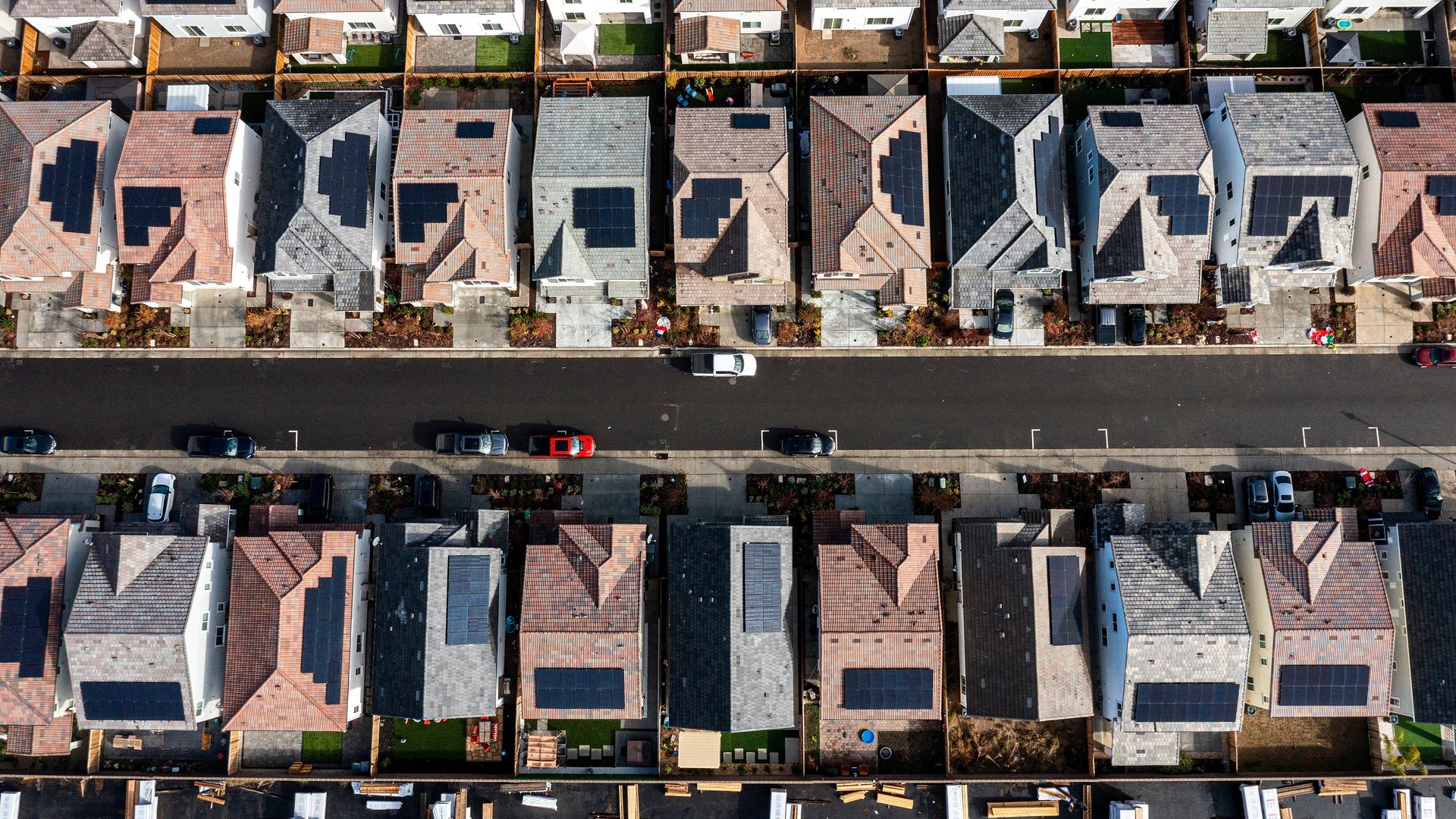 Homes in Rocklin, California, in December 2022.