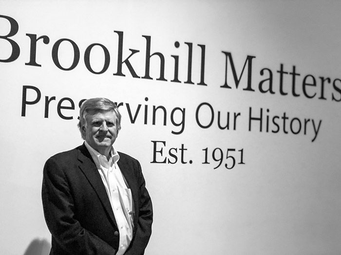 Tom Hendrickson at the Welcome to Brookhill exhibit