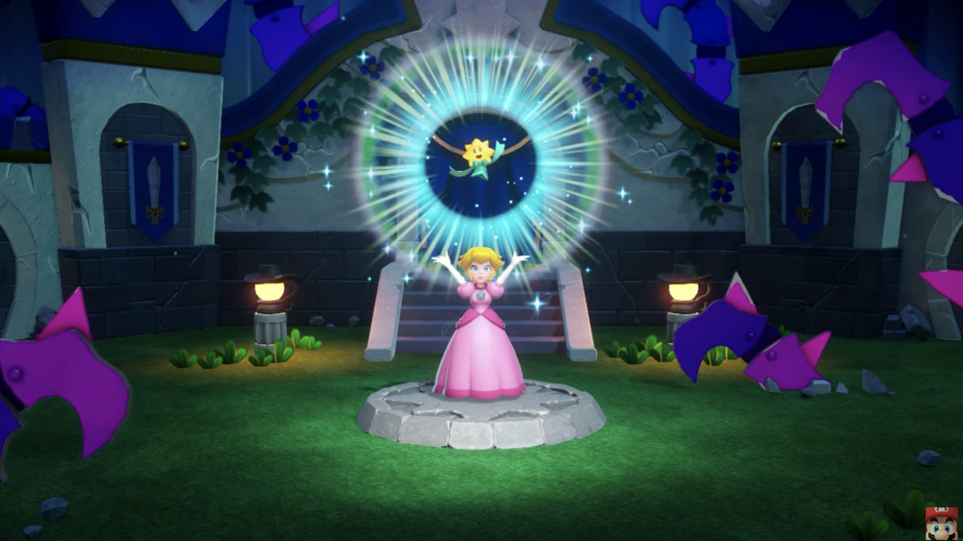 Video game screenshot of Princess Peach 