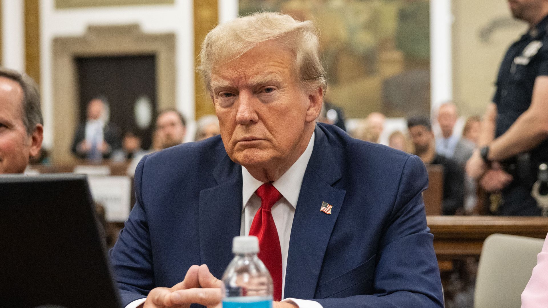 Trump during a trial at New York State Supreme Court in New York, US, on Thursday, Dec. 7