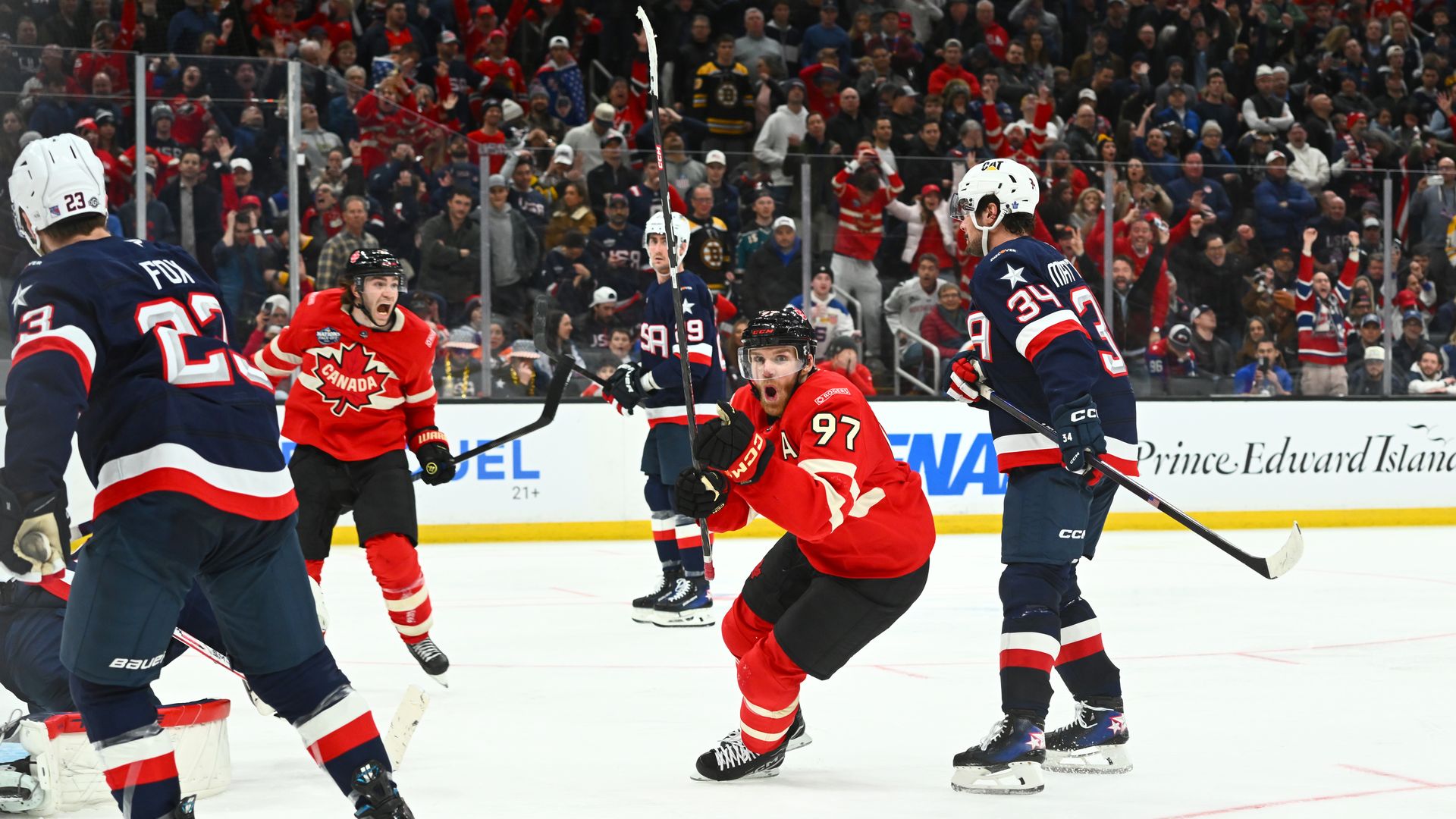 US Canada Hockey Final Photos Trudeau Jabs Trump After Win 