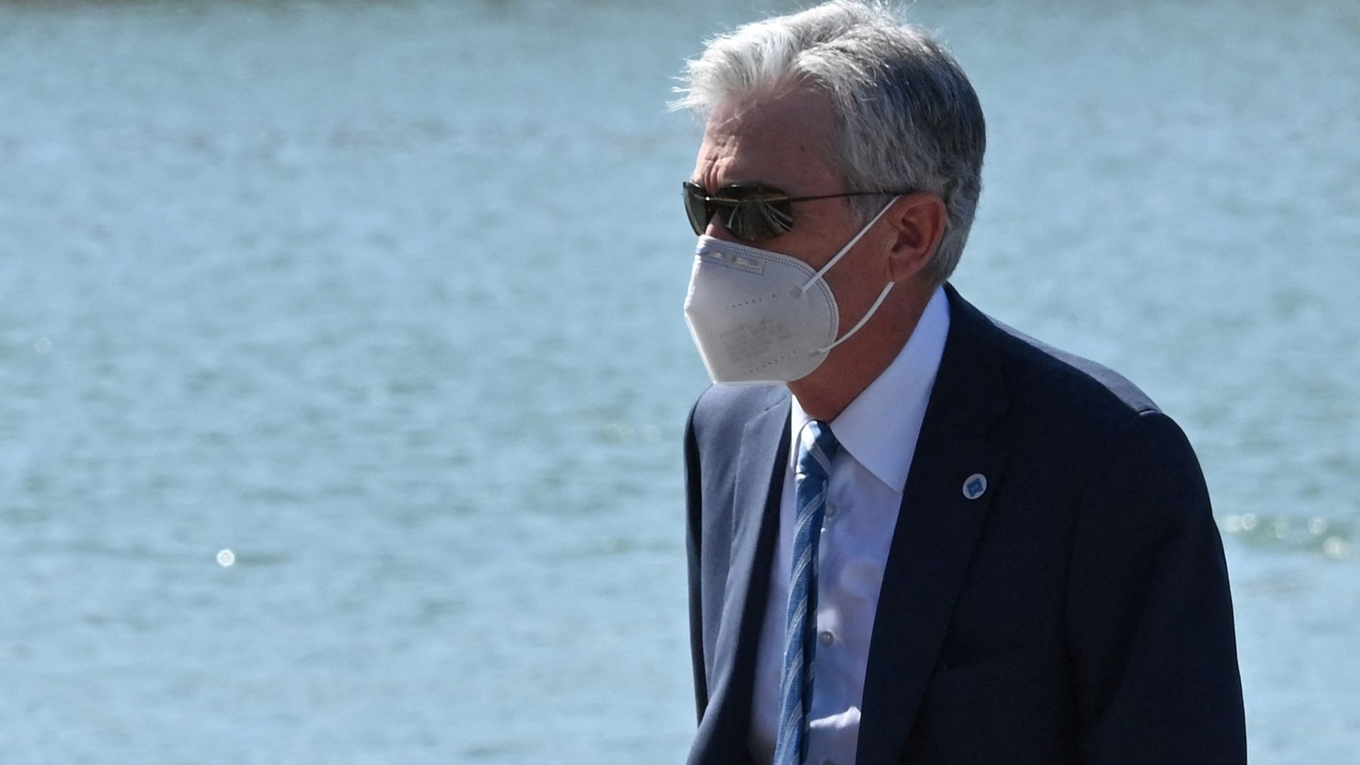 ed Chairman Jerome Powell at the G20 finance ministers and central bankers meeting in Venice last month.