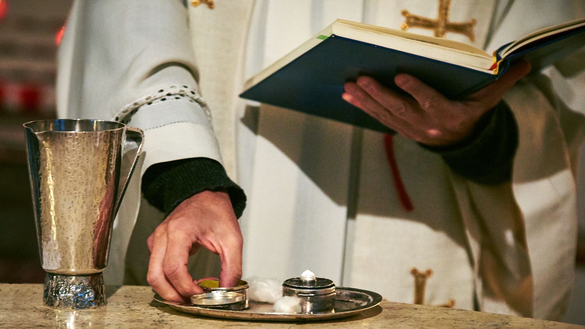 Catholic church member