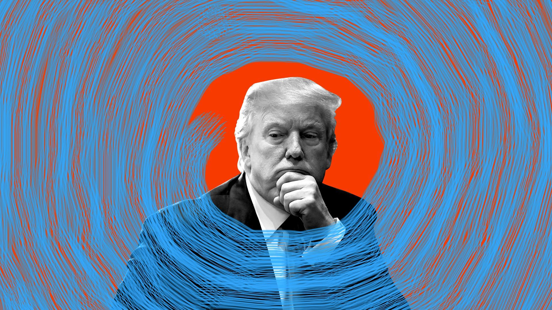 President Trump and a swirling vortex