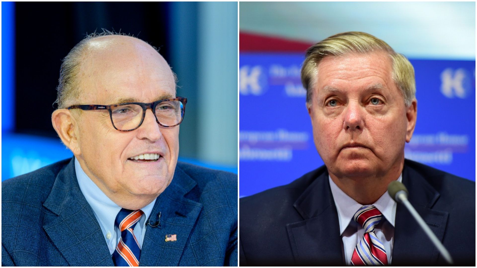 Rudy Giuliani and Lindsey Graham