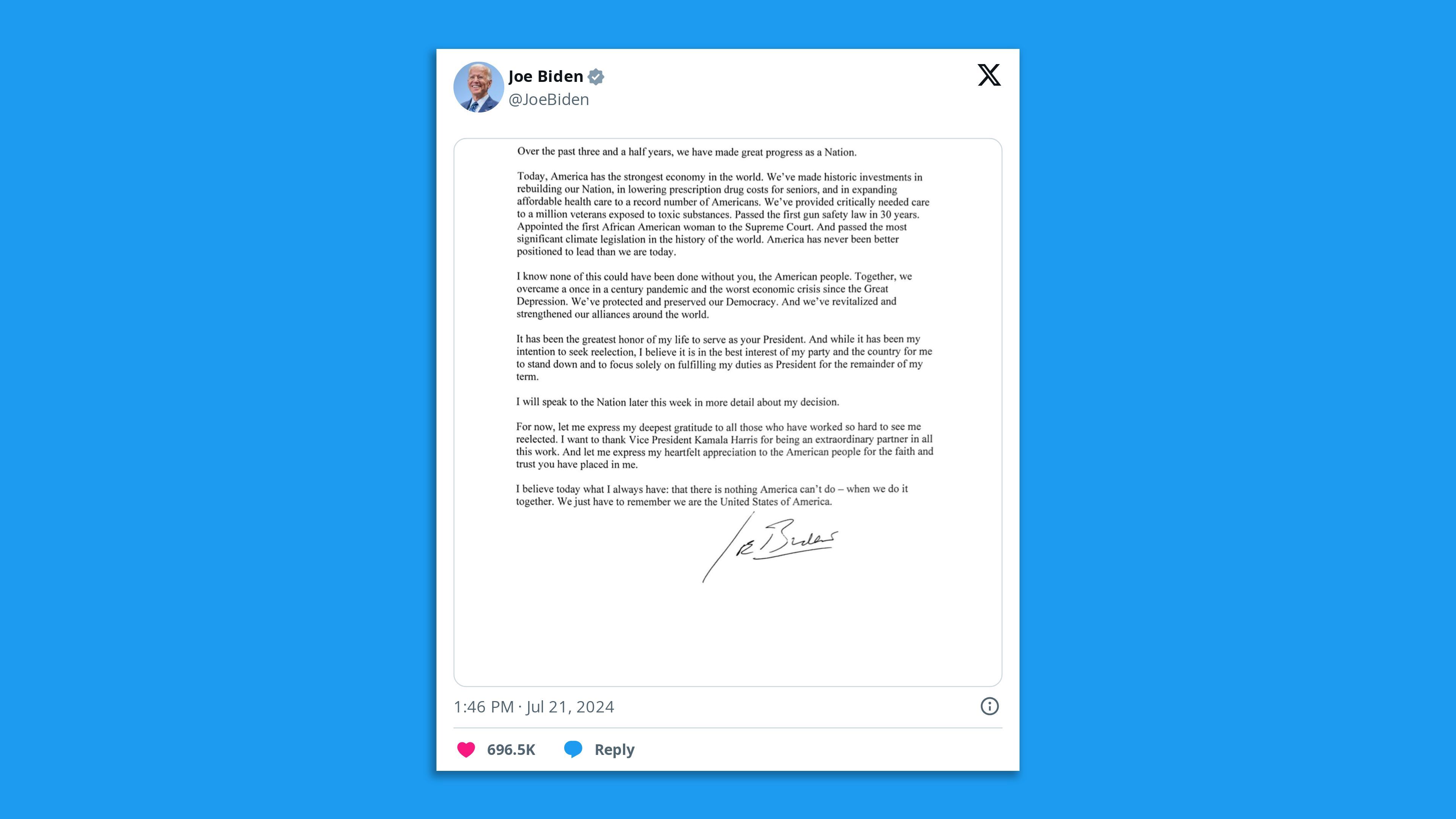 This is a Biden tweet