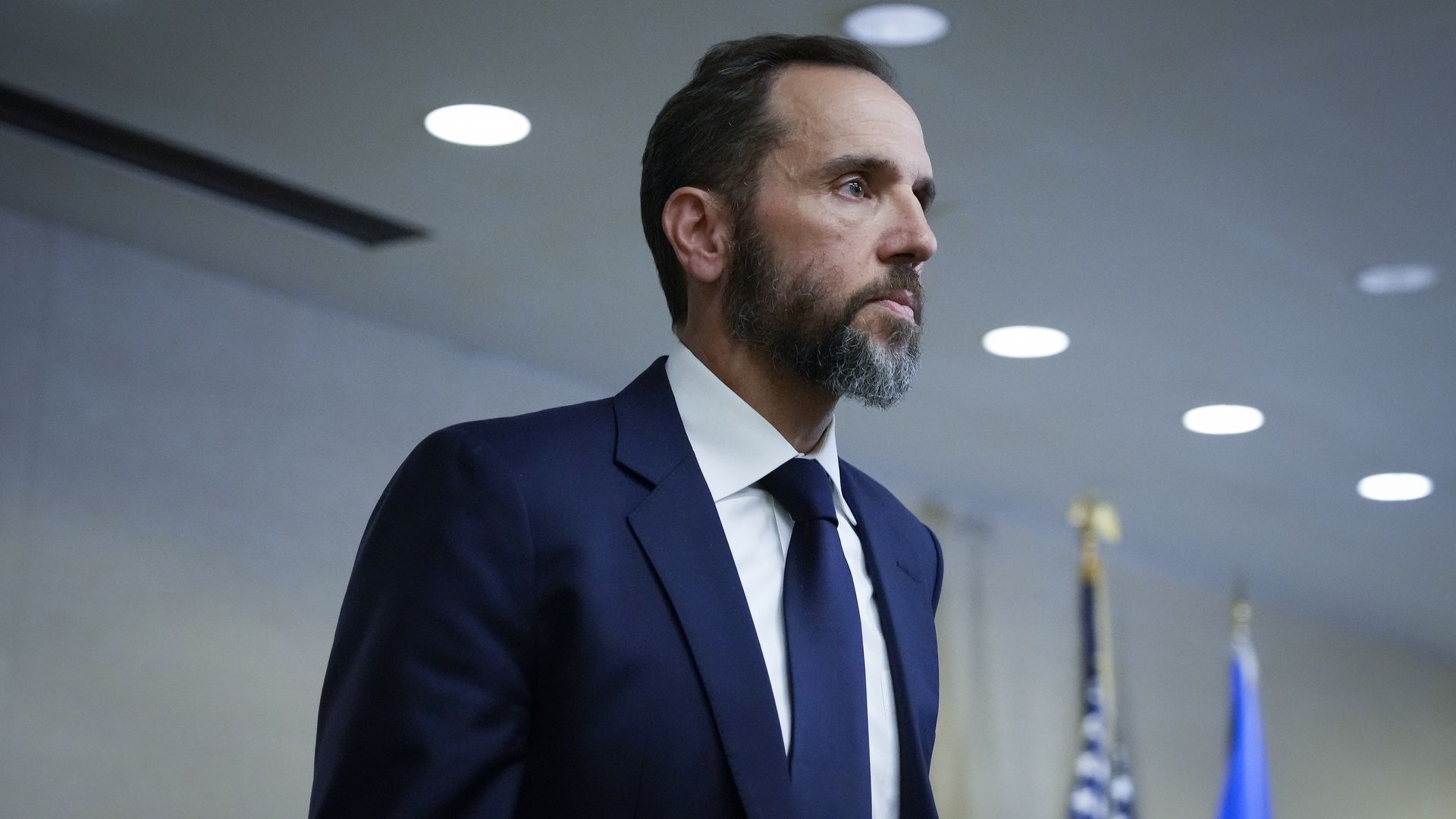 Special Counsel Jack Smith delivers remarks on a recently unsealed indictment including four felony counts against former U.S. President Donald Trump on August 1, 2023 in Washington, DC.