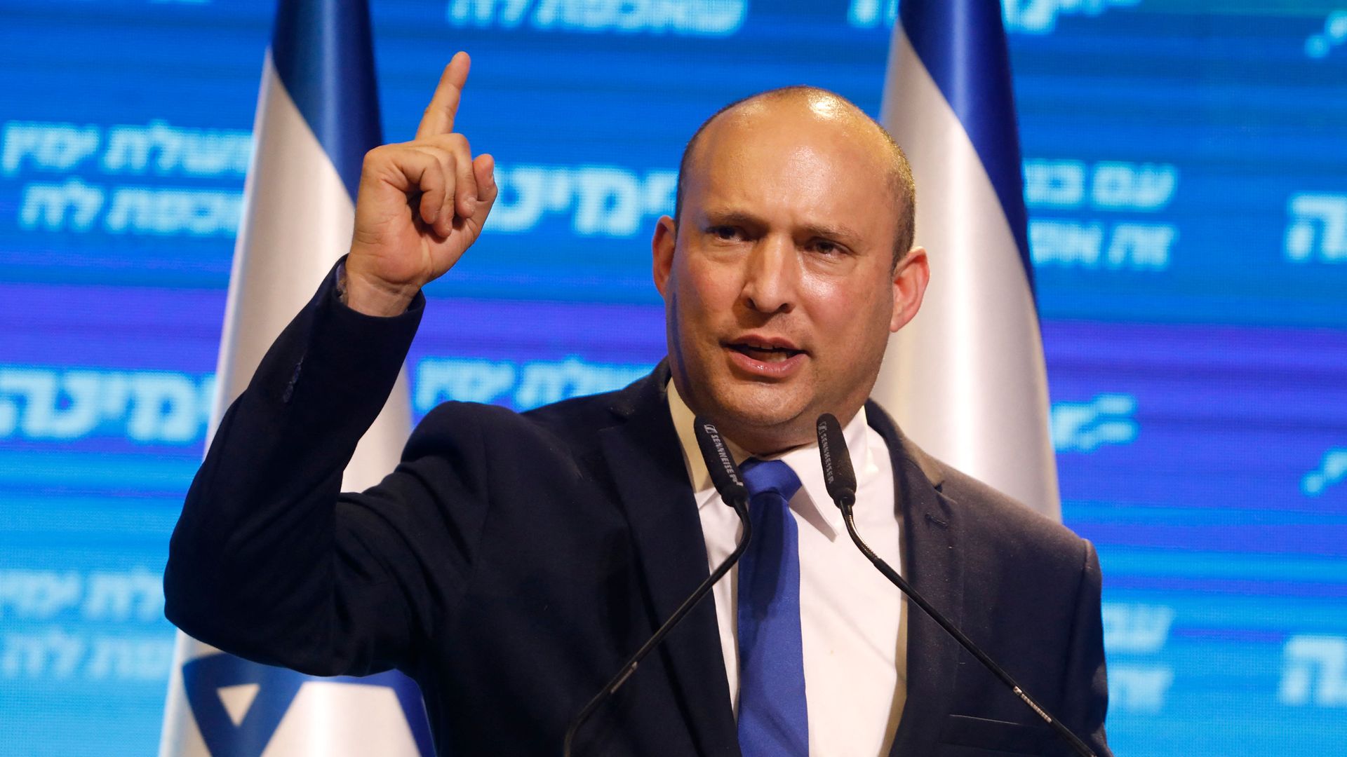 Naftali Bennett, leader of the Israeli right-wing Yamina ('New Right') party