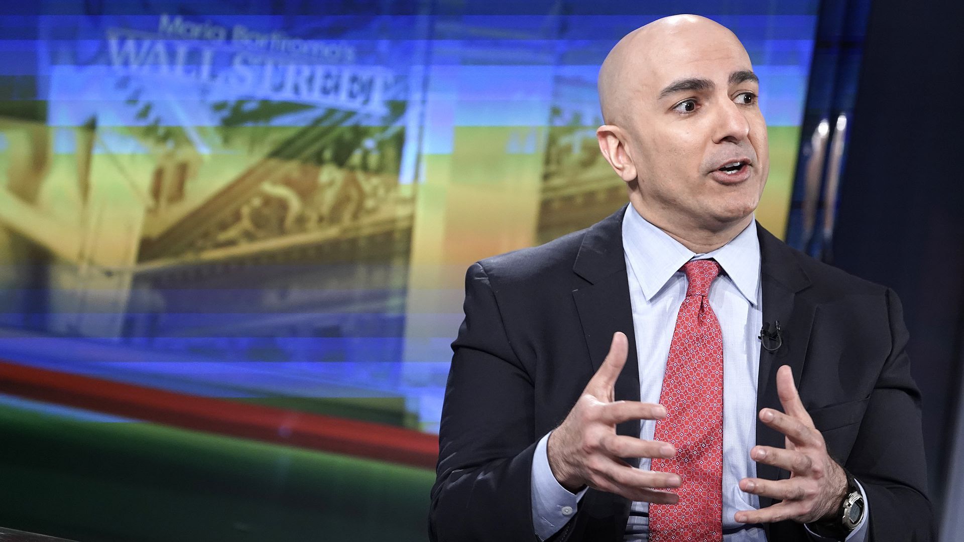 A photo of Minneapolis Fed CEO Neel Kashkari speaking.