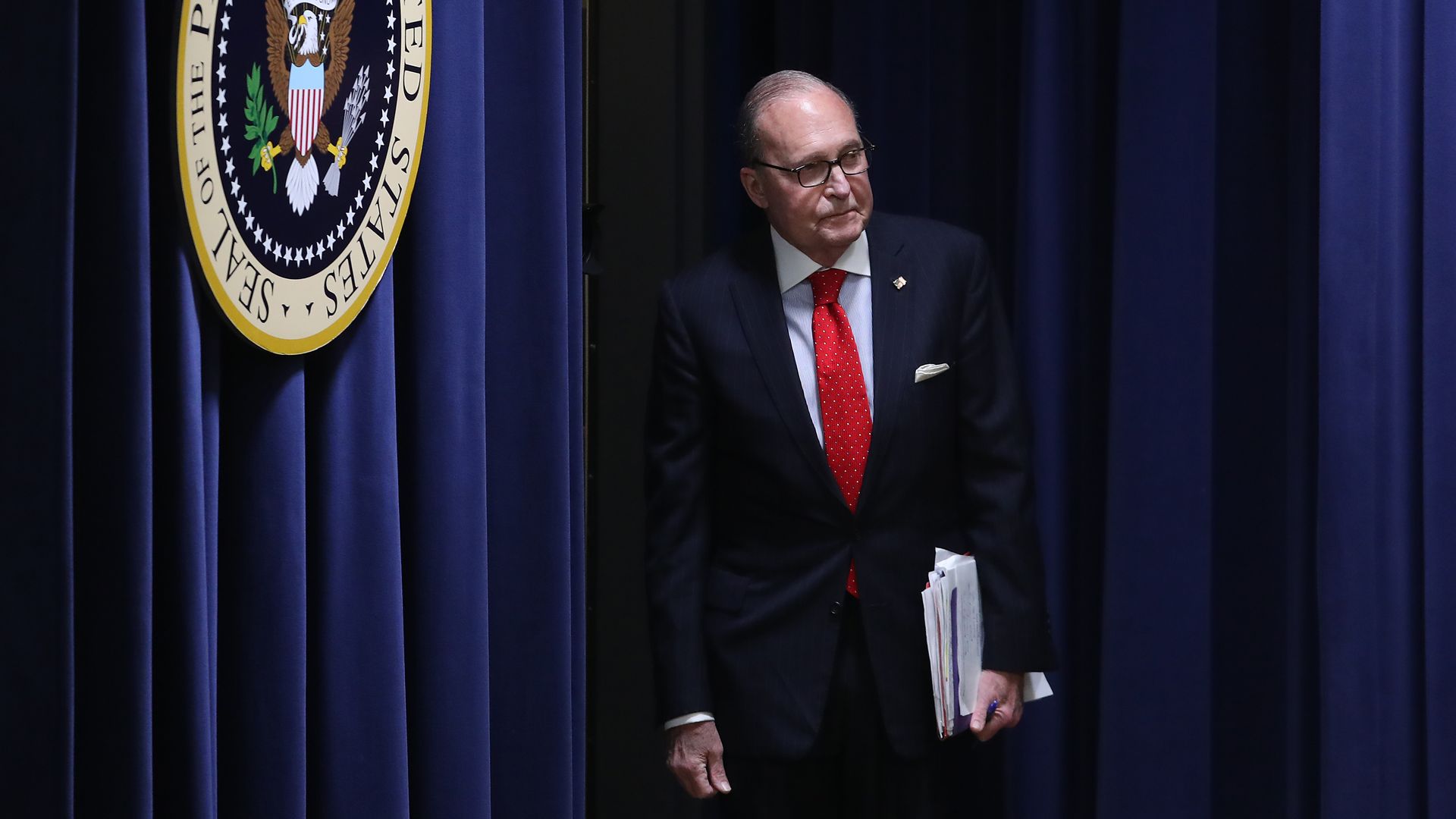 Photo of economic adviser Larry Kudlow