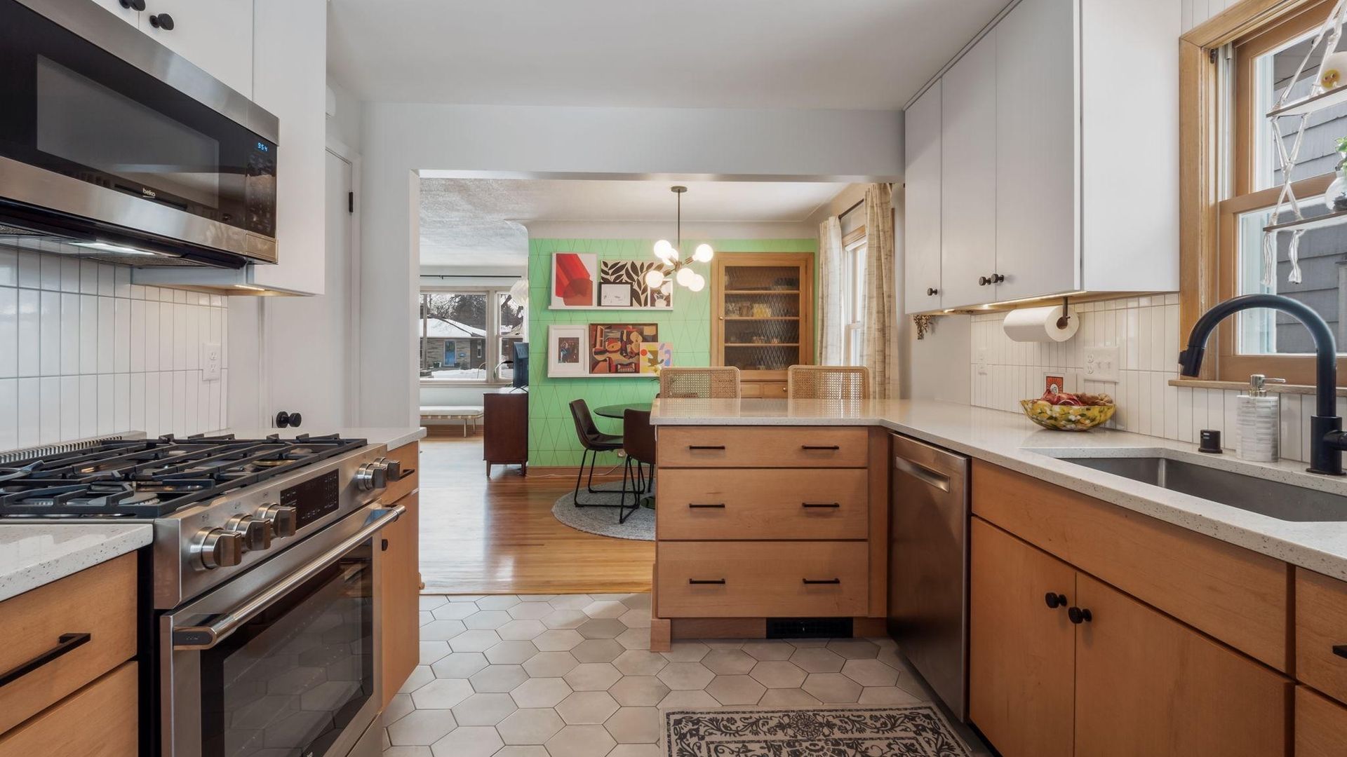 The kitchen of a house
