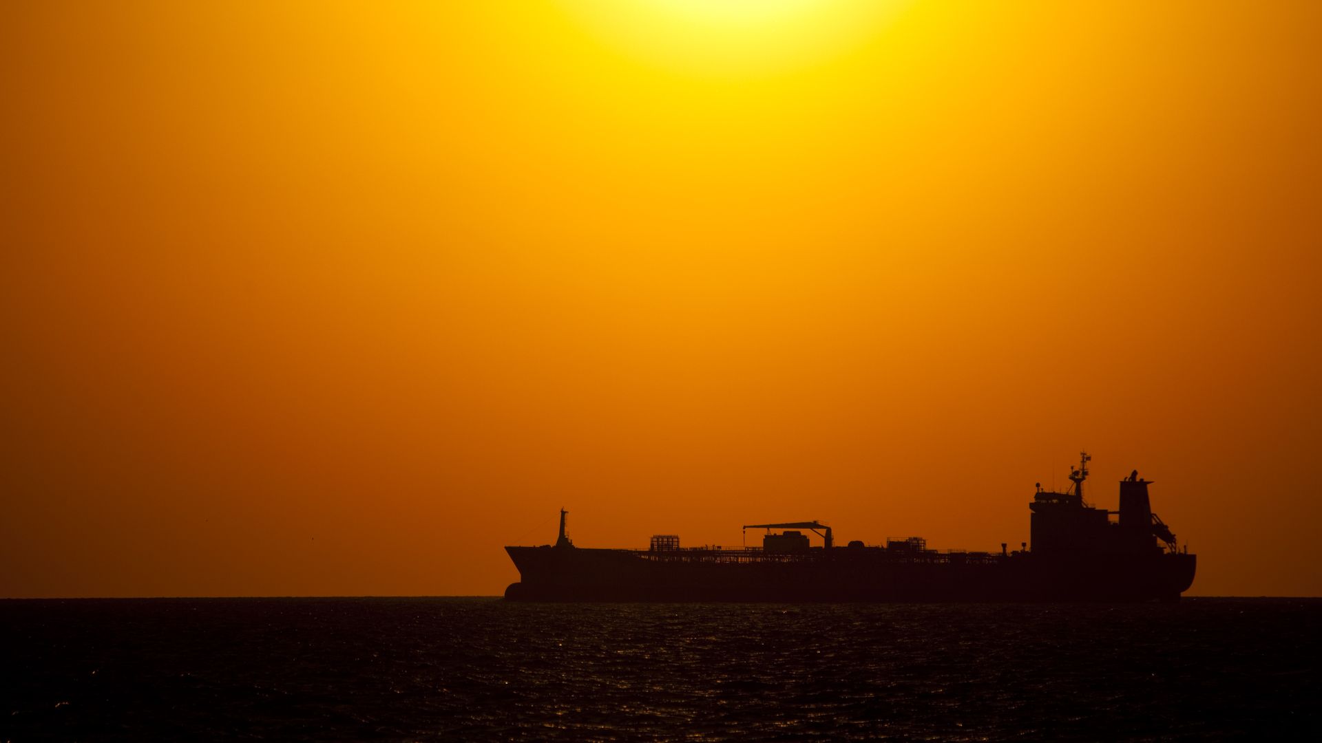 Oil tanker on Gulf of Mexico