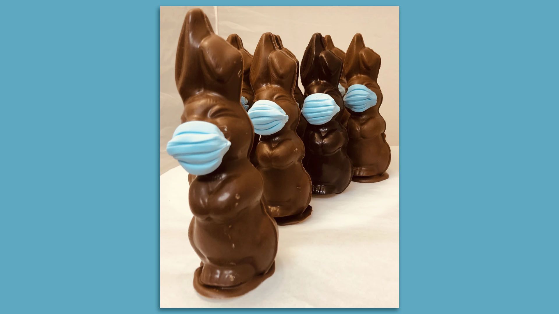 Easter bunnies at Beaverdale Confections. 