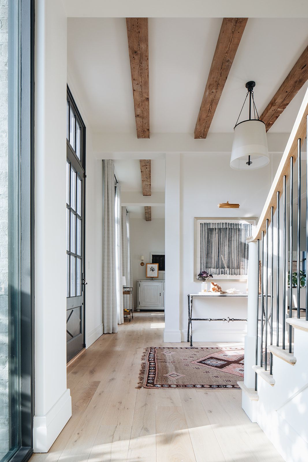 modern farmhouse entryway