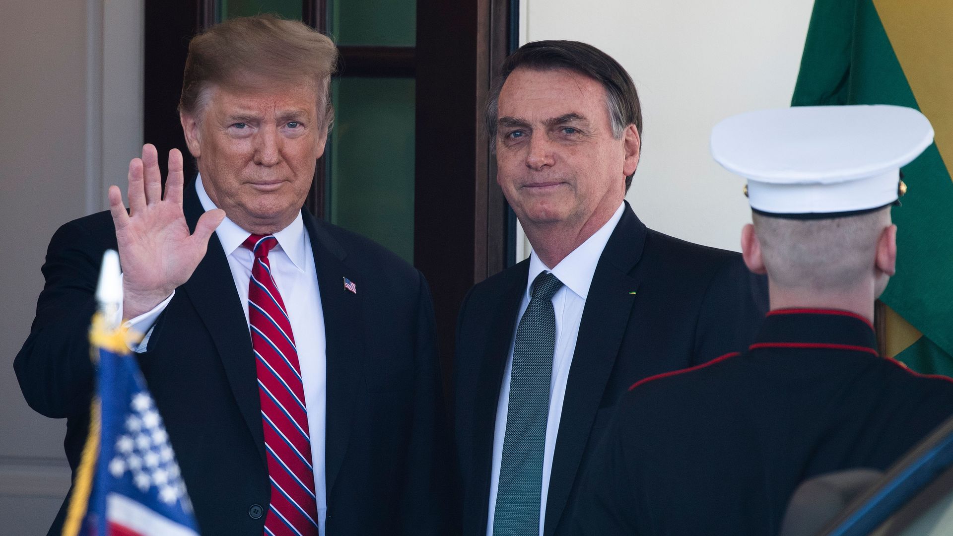 President Trump and Brazilian president Jair Bolsonaro at the White House