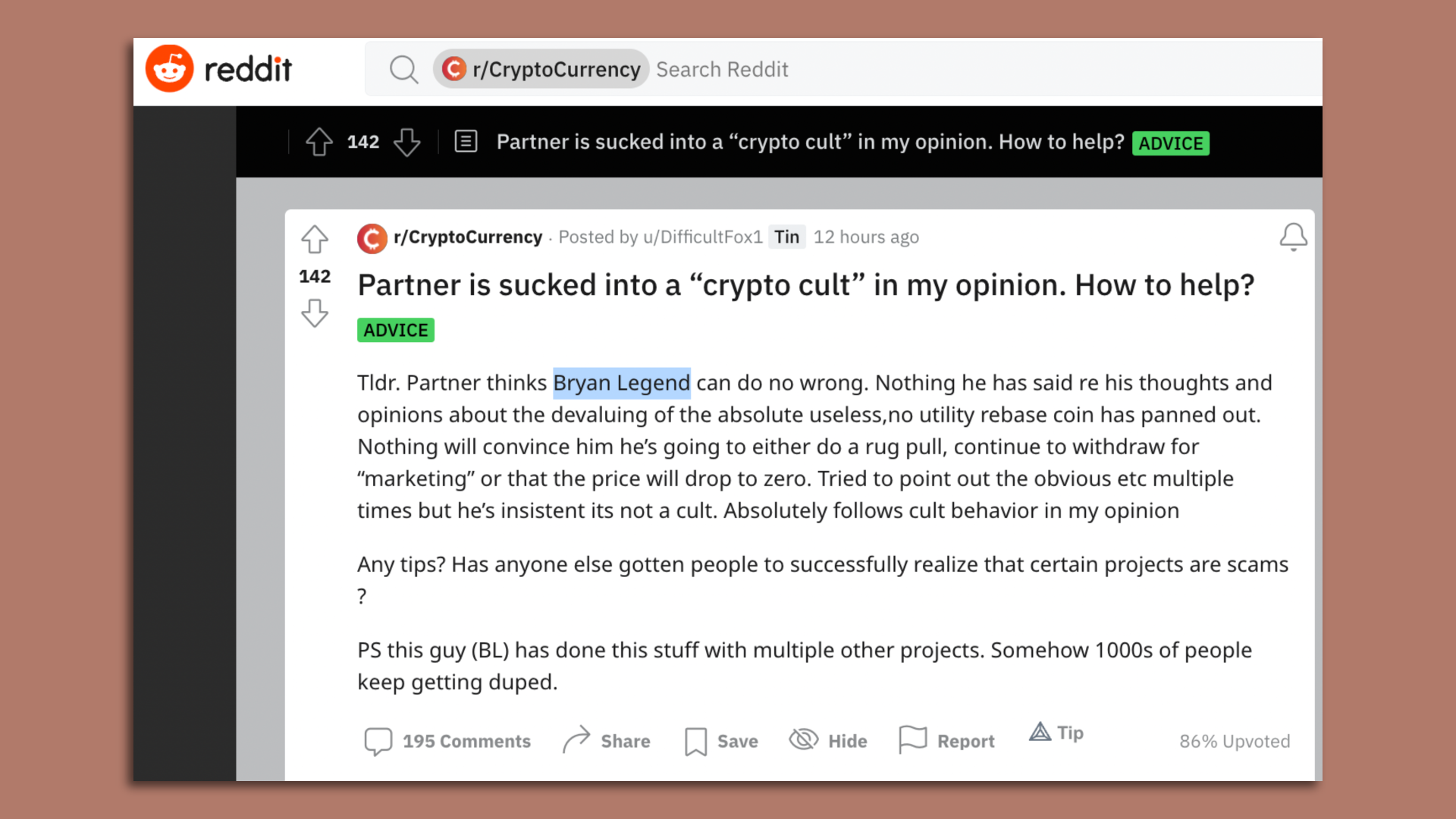 A screenshot of a Reddit thread.