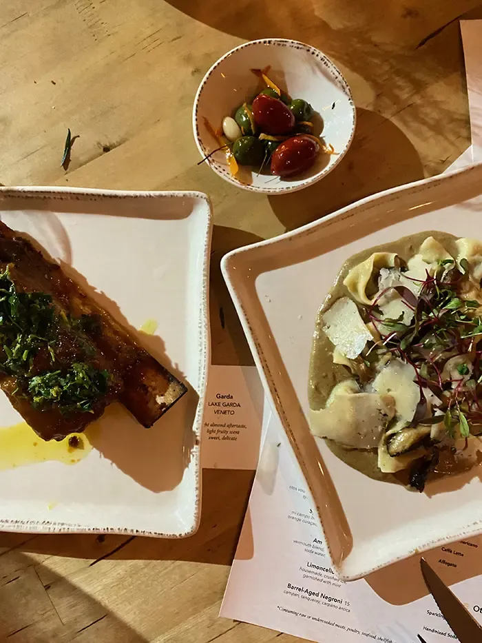 Ever Andalo short rib and tortellini