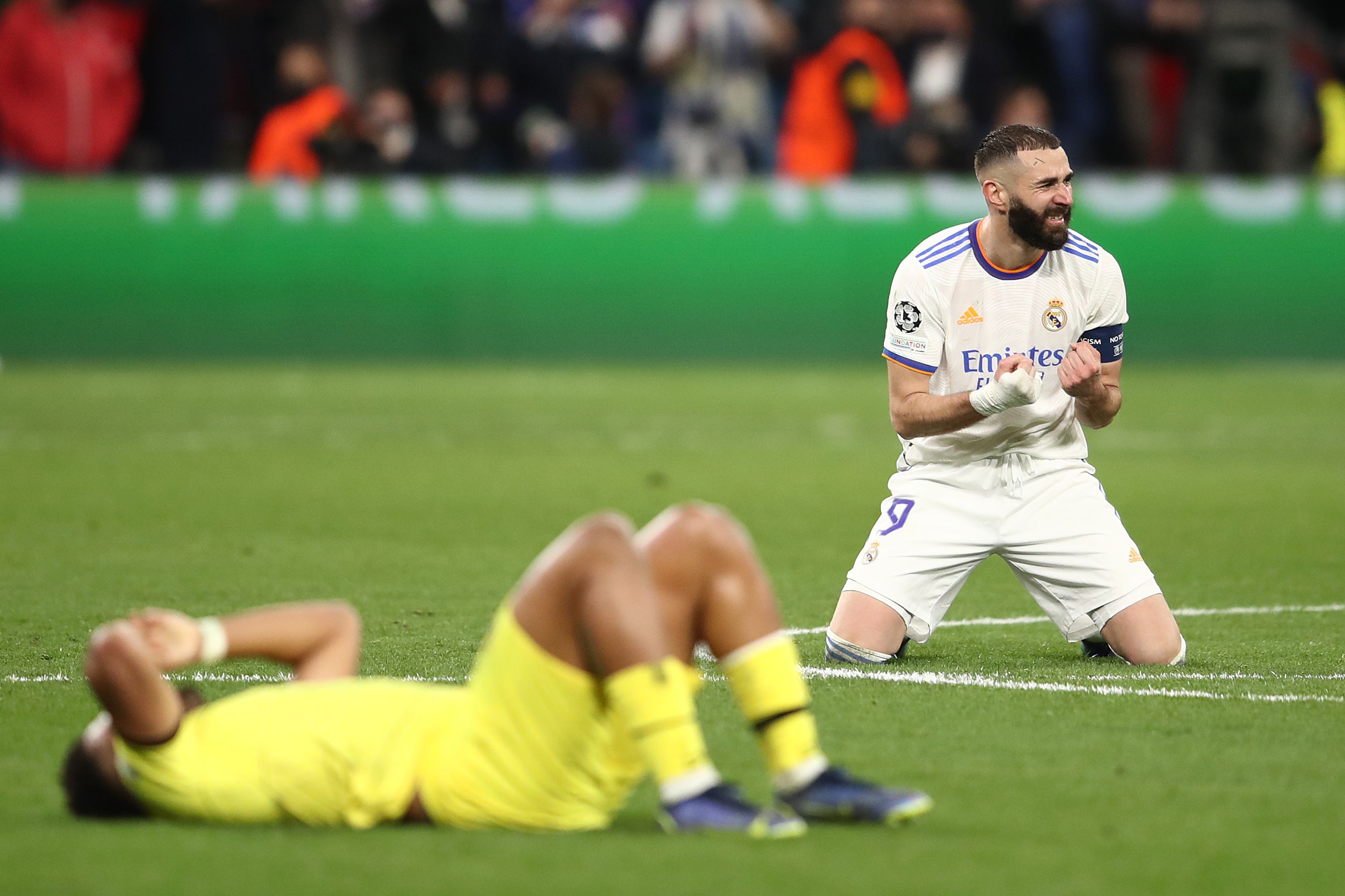 Karim Benzema celebrating