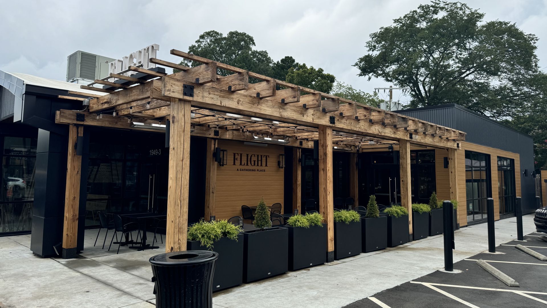 outside restaurant with patio 