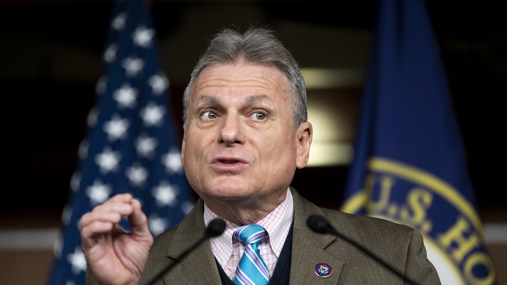 Rep. Buddy Carter, R-Ga., speaks during the House Republican Conference news conference in the Capitol on Tuesday, February 8, 2022. 