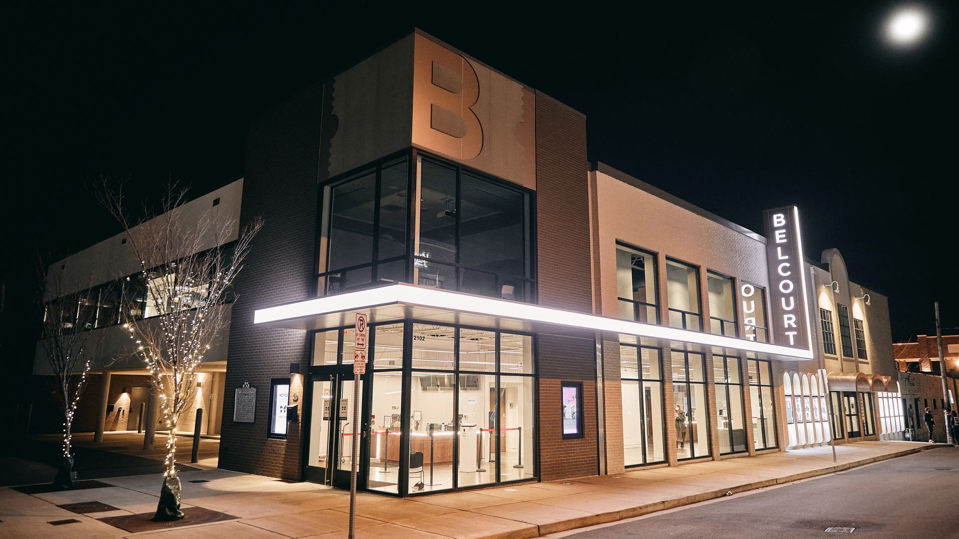 The exterior of the Belcourt Theatre in Nashville.