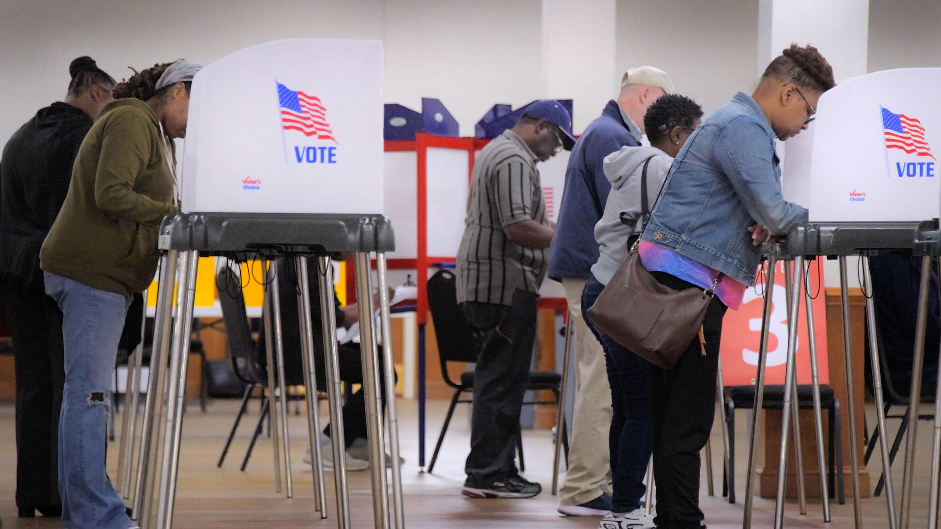 Maryland voters cast their ballots in person early