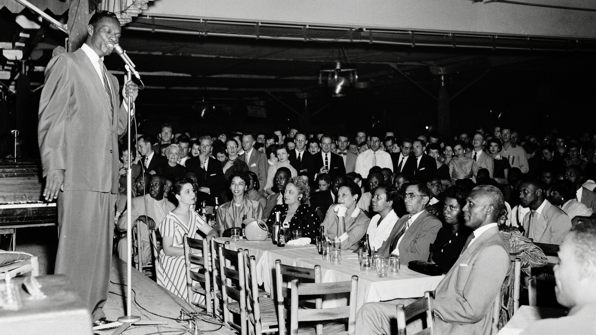 A photo of Nat King Cole performing in Dallas
