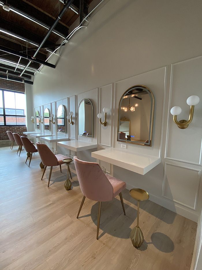 One of four private areas at the The Revelry North End where people can get ready. Photo: Ashley Mahoney/Axios