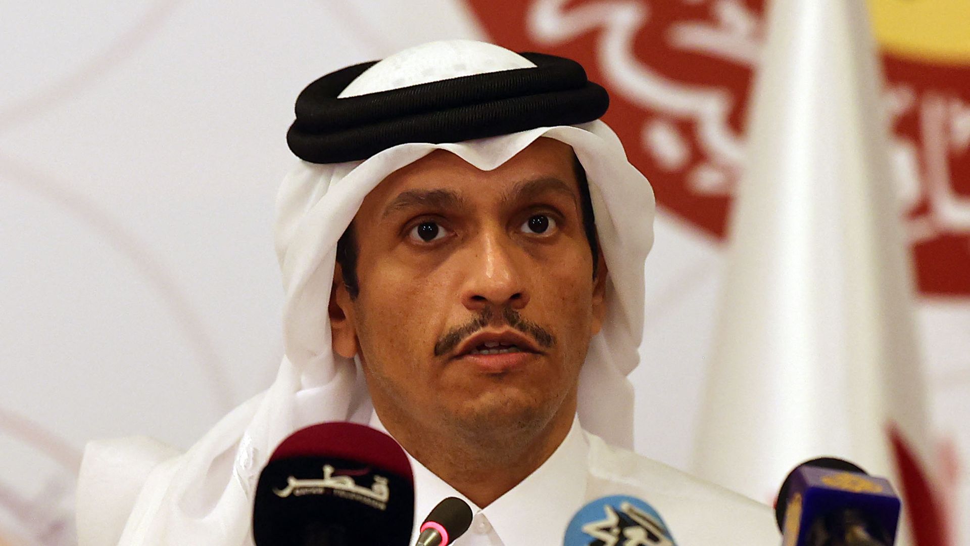 Picture of Qatari Foreign Minister Mohammed bin Abdulrahman Al-Thani