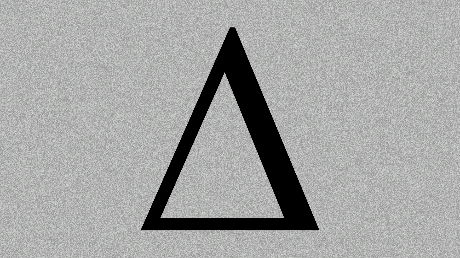 Animated illustration of a glitching Delta symbol. 