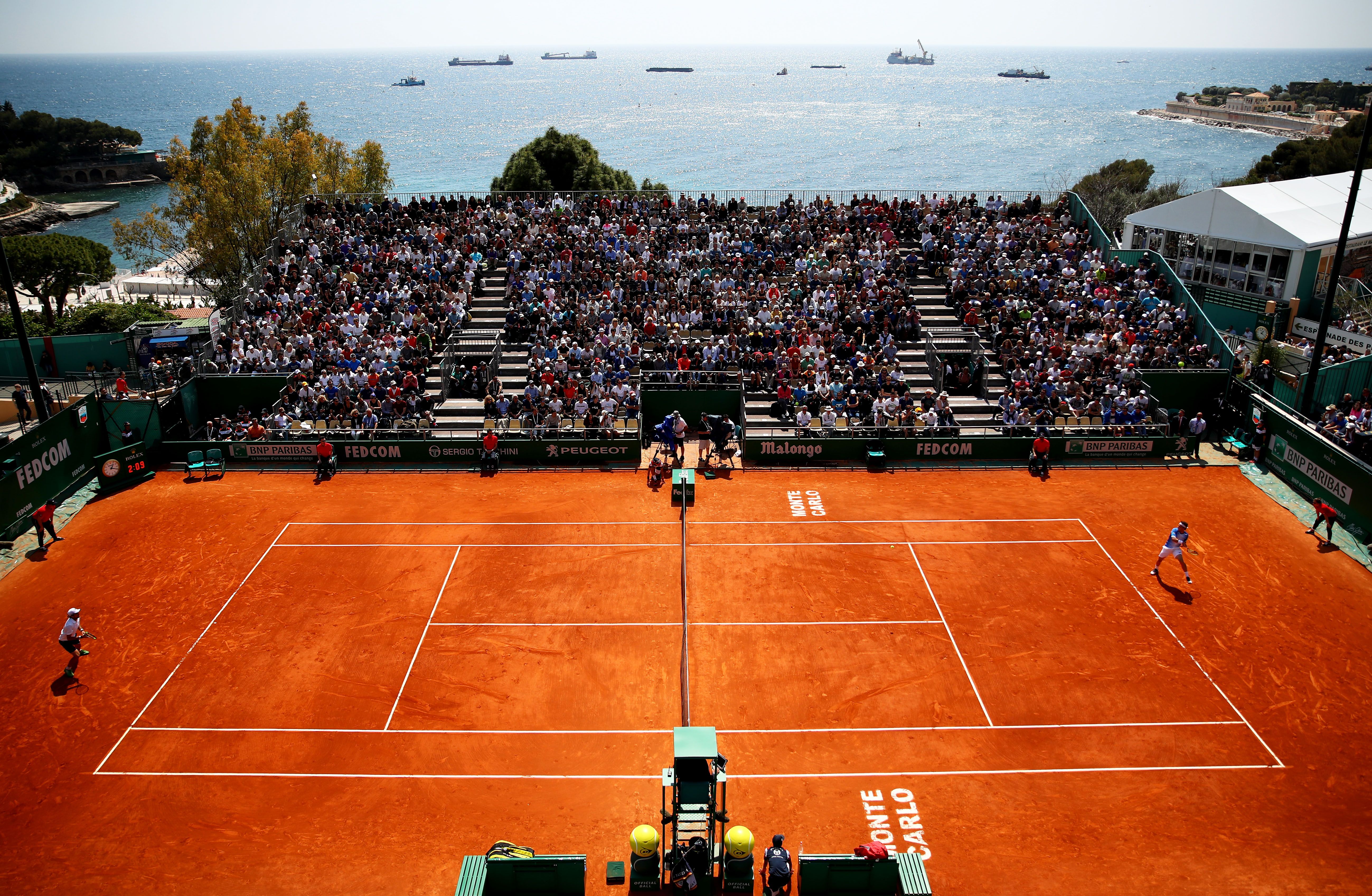 Court view at the Monte Carlo Masters