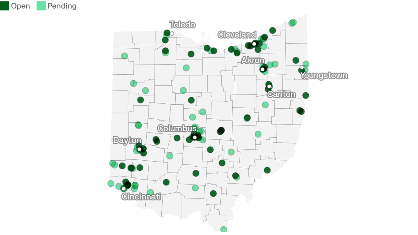 Medical marijuana access in Ohio will more than double by next spring