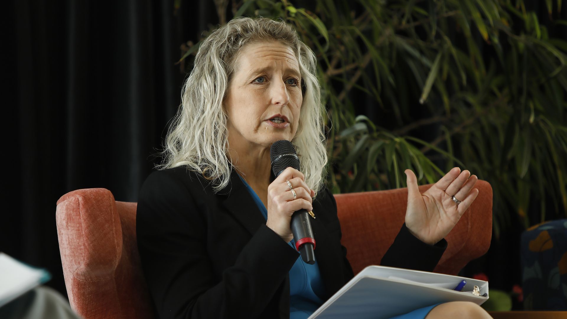 Rep. Jen Kiggans speaks at an event