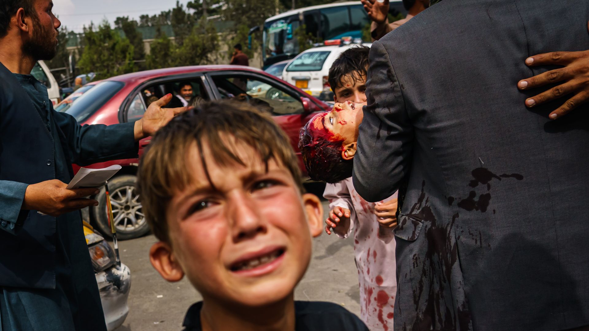 A child living under Taliban rule in Afghanistan. 