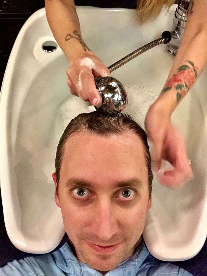 shampoo at emerson-joseph-hair cut in charlotte