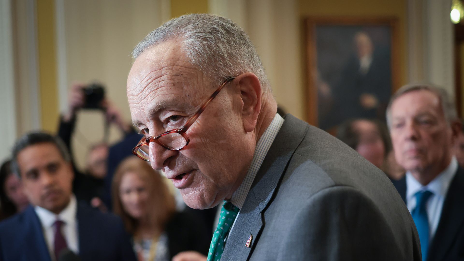House Democrats have "complete meltdown" as Schumer folds on shutdown